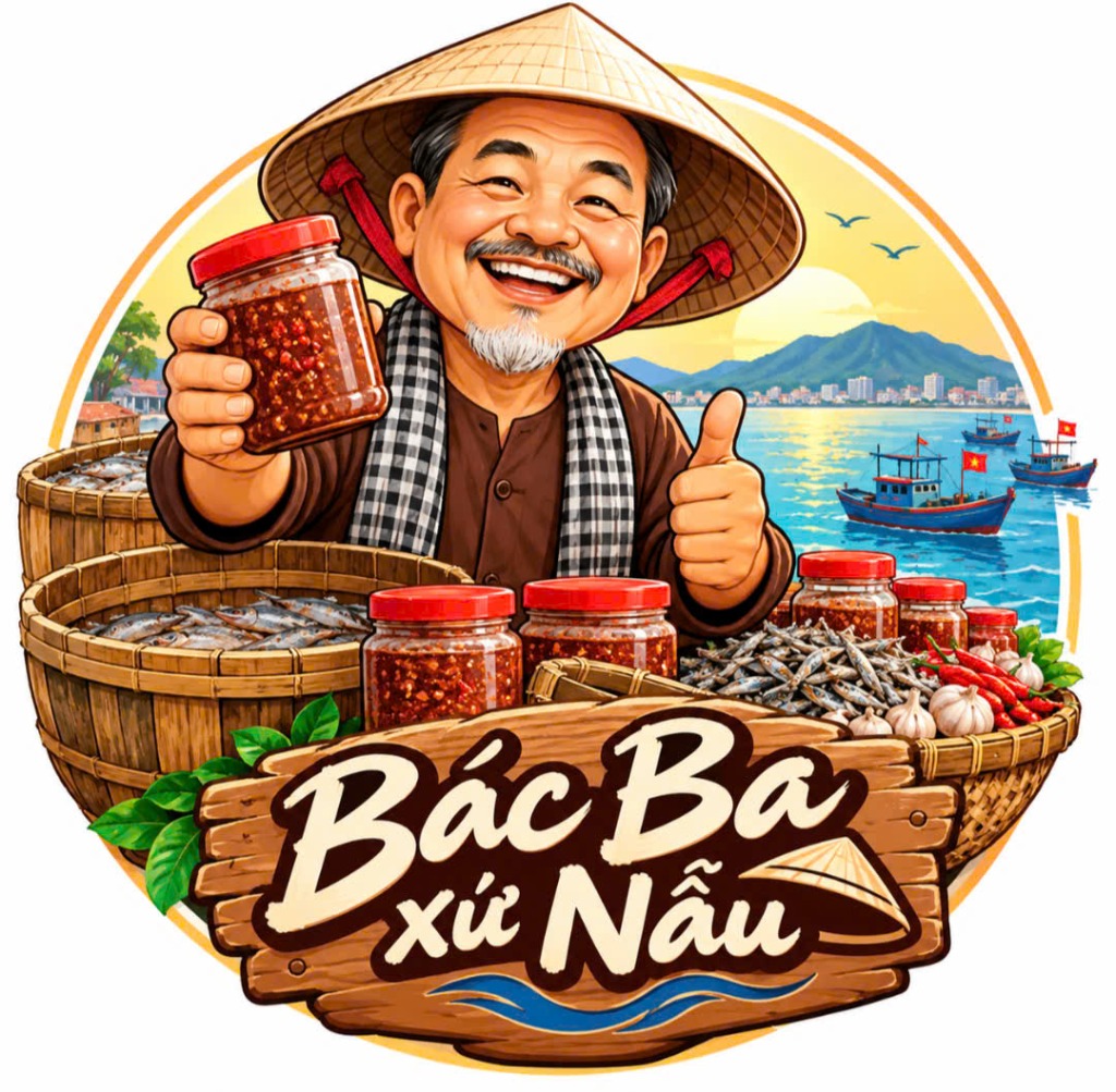 Logo Mắm Bác Ba - Xứ Nẫu